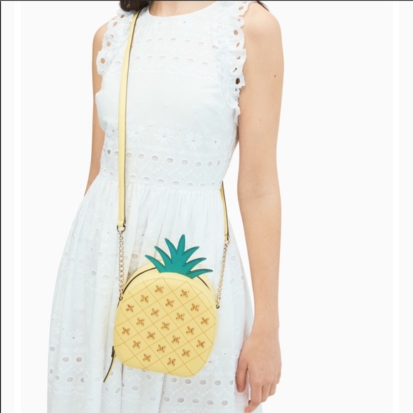 Kate Spade Limited Edition Limelight Pineapple Crossbody Bag - Picture 2 of 7